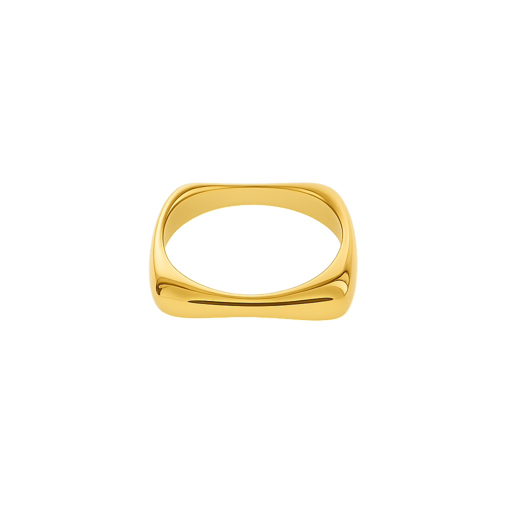 SQUARE STACK RING - GOLD