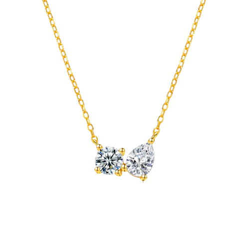 Sherah Twin Zirconia Pendant Necklace