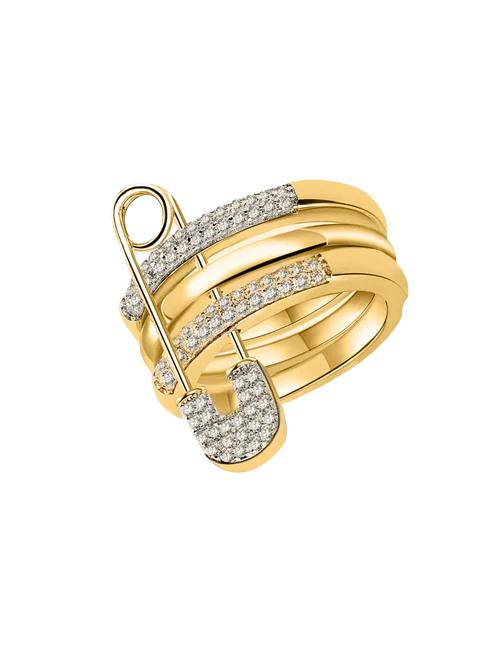 Monica Pinned Sparkle Band Ring