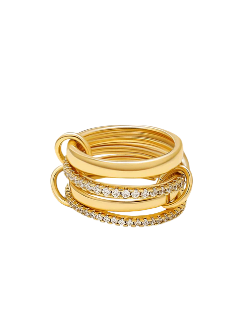 Paloma Sparkling Rhinestone Stacked Ring