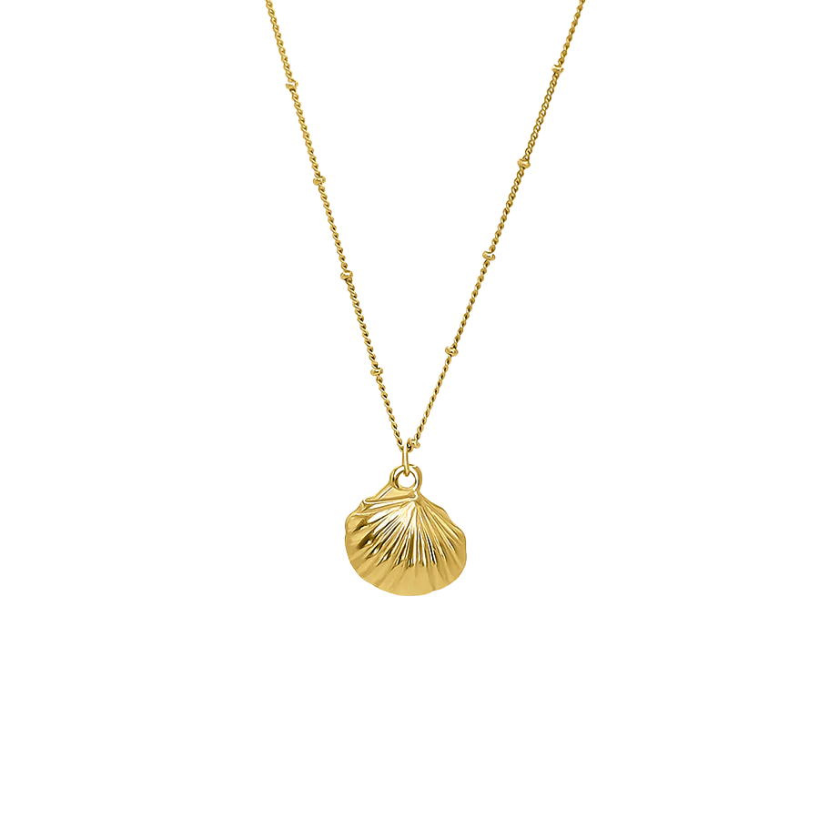 18K GOLD SHELL NECKLACE