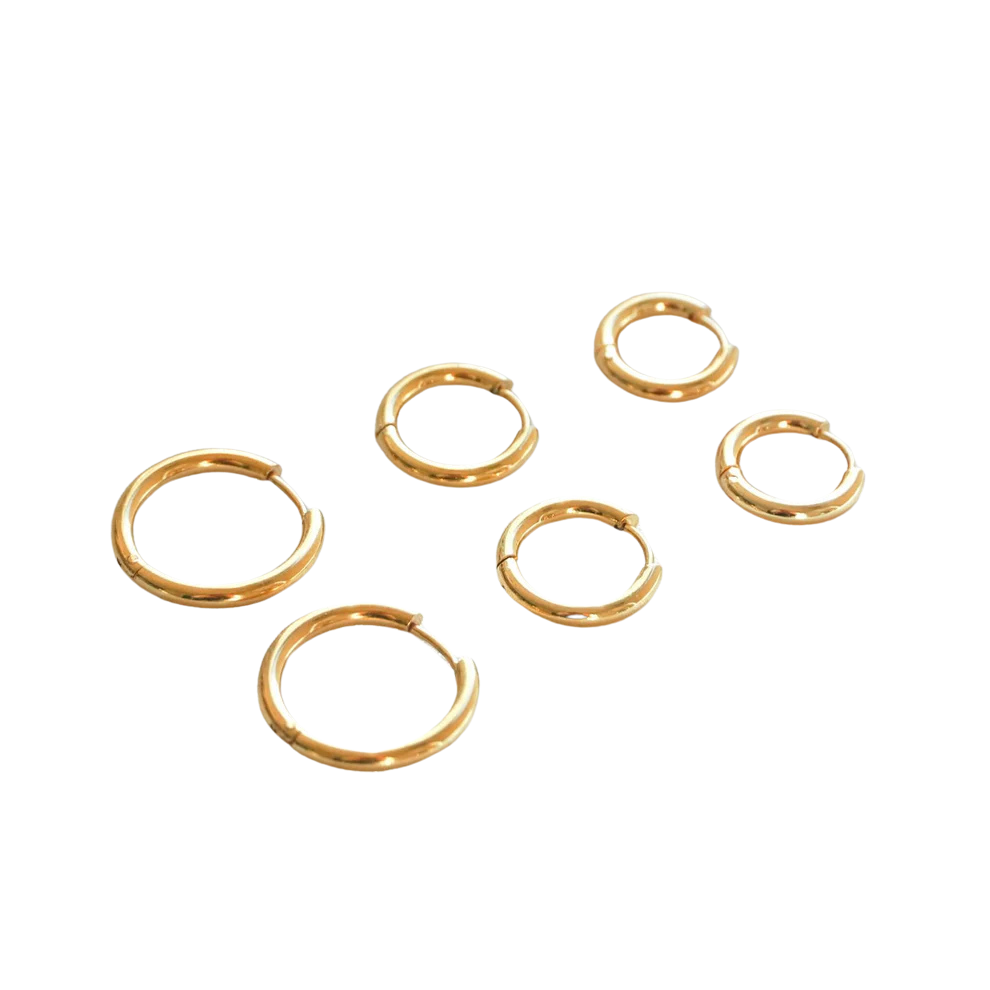 Triple Hoop Earrings Bundle