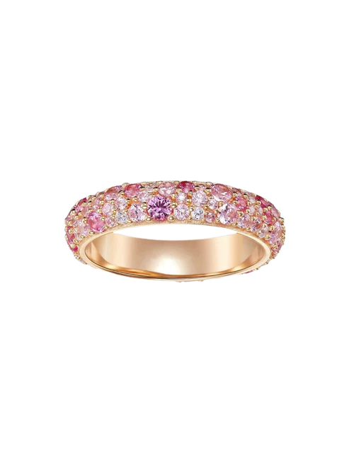 Valentina Gradient Rhinestone Band Ring