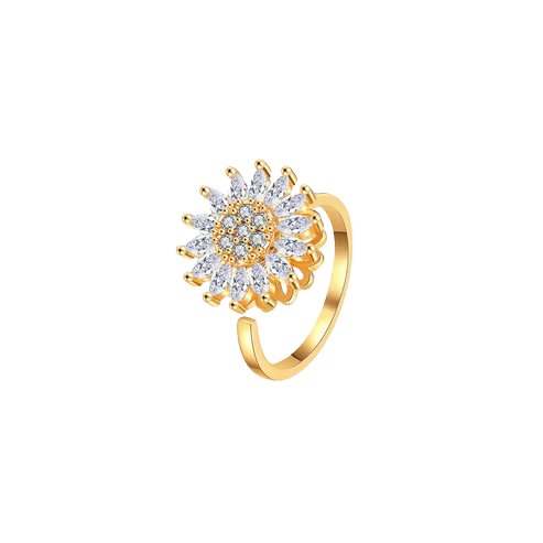 Flower Anxiety Spinner Ring