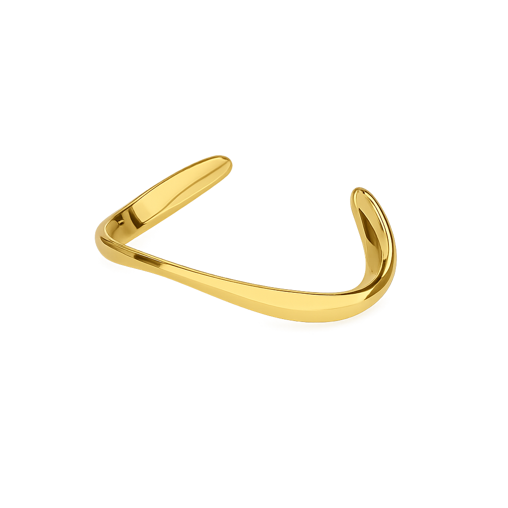 CONTOUR CUFF BRACELET - GOLD