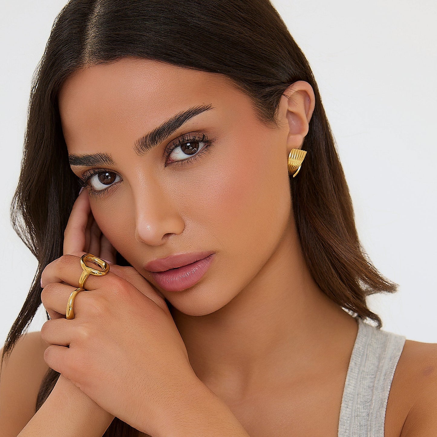 CURVED RING - GOLD