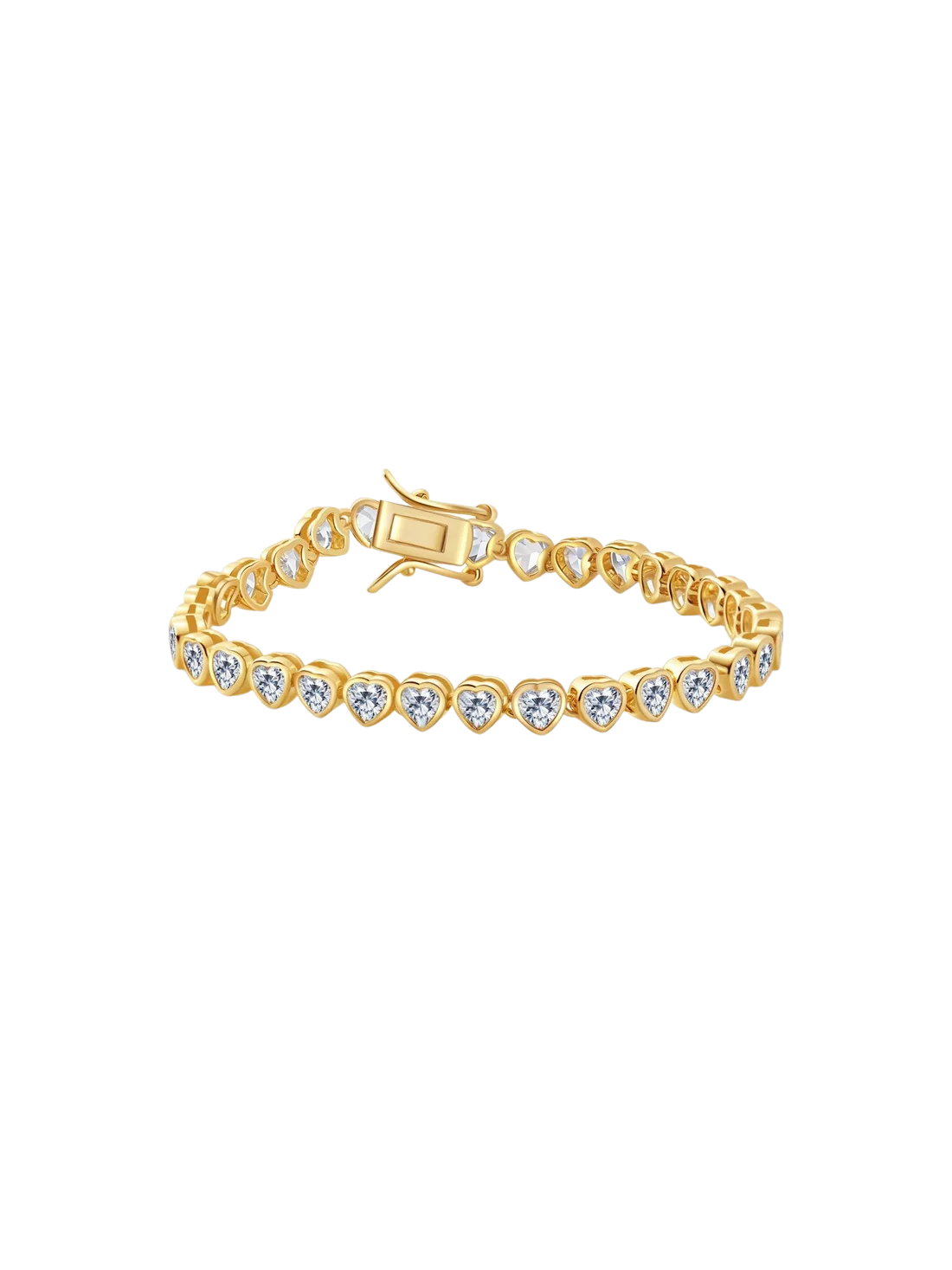 Arabella Heart-Cut Zirconia Tennis Bracelet