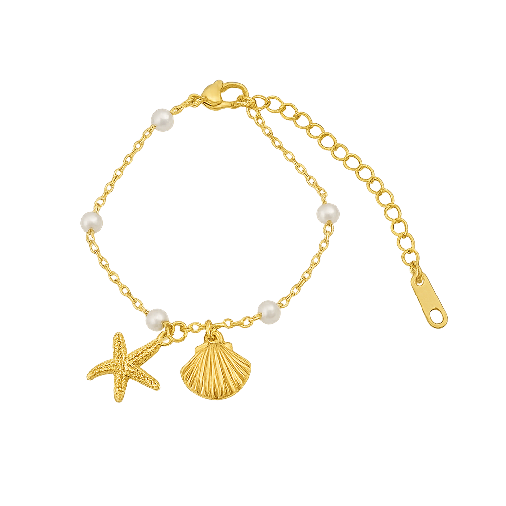 SEA SHELL BRACELET - GOLD