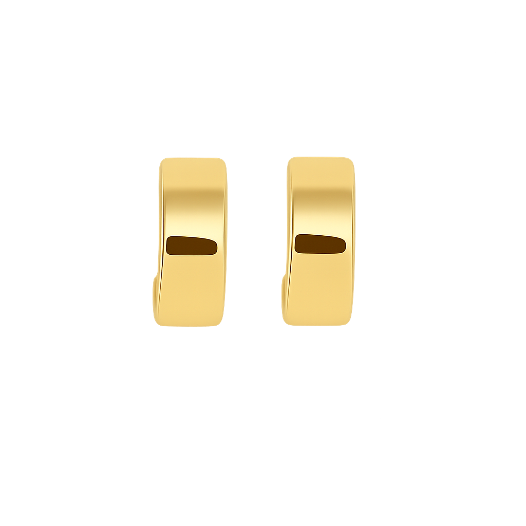 VINTAGE HOOP EARRING - GOLD