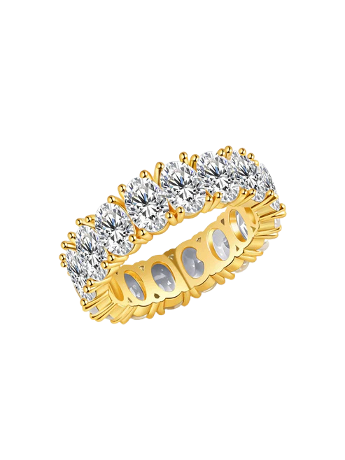 Oval Cut Statement Band Ring