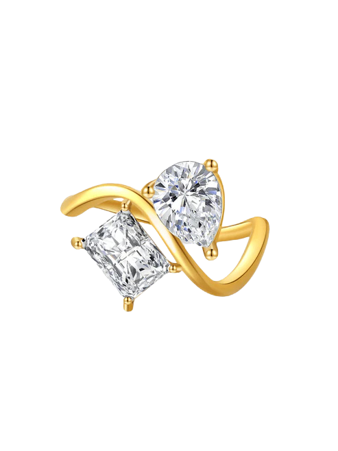 Cressida Twin Zirconia Band Ring