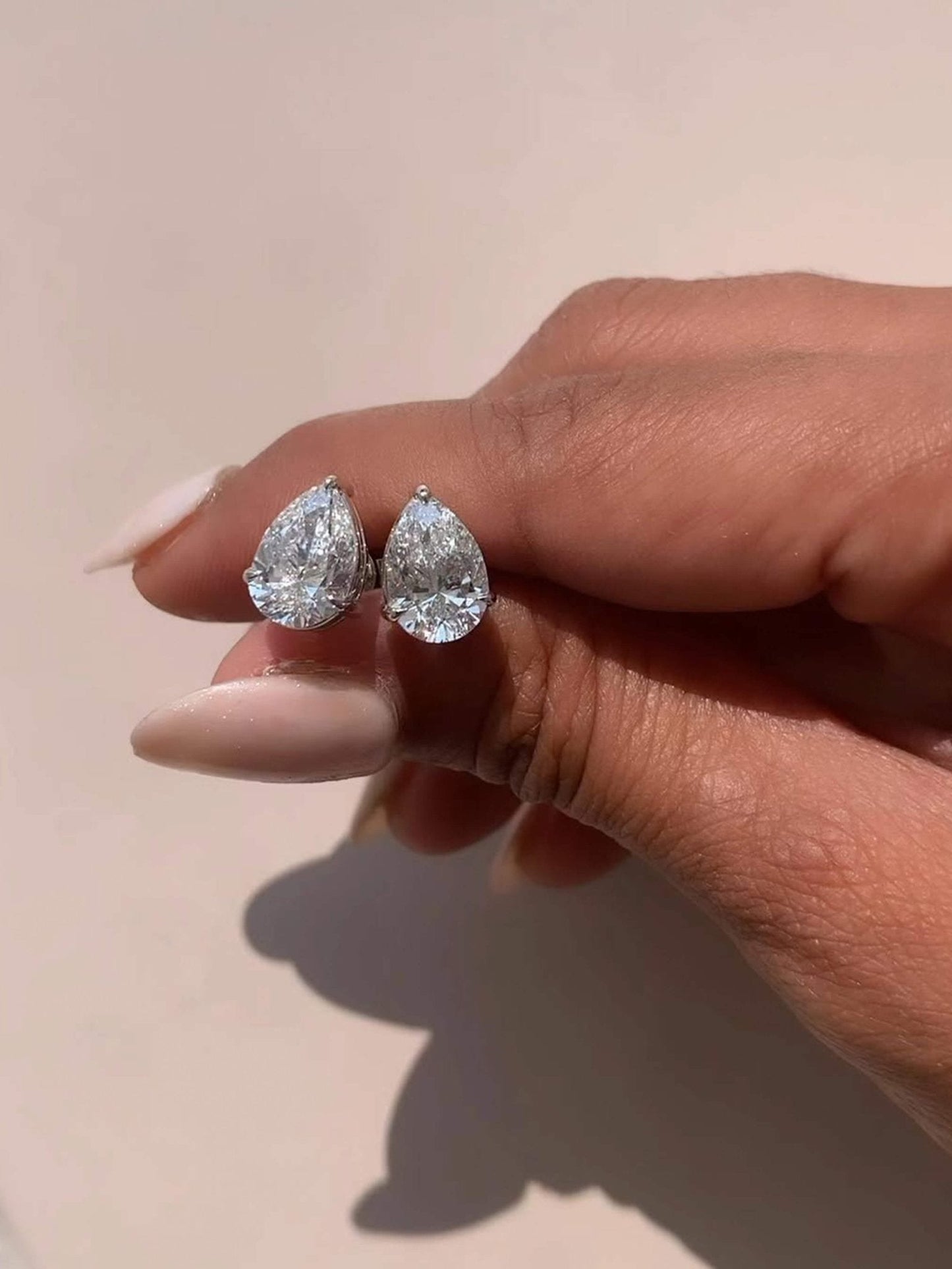 Kath Pear Cut Zirconia Stud Earrings
