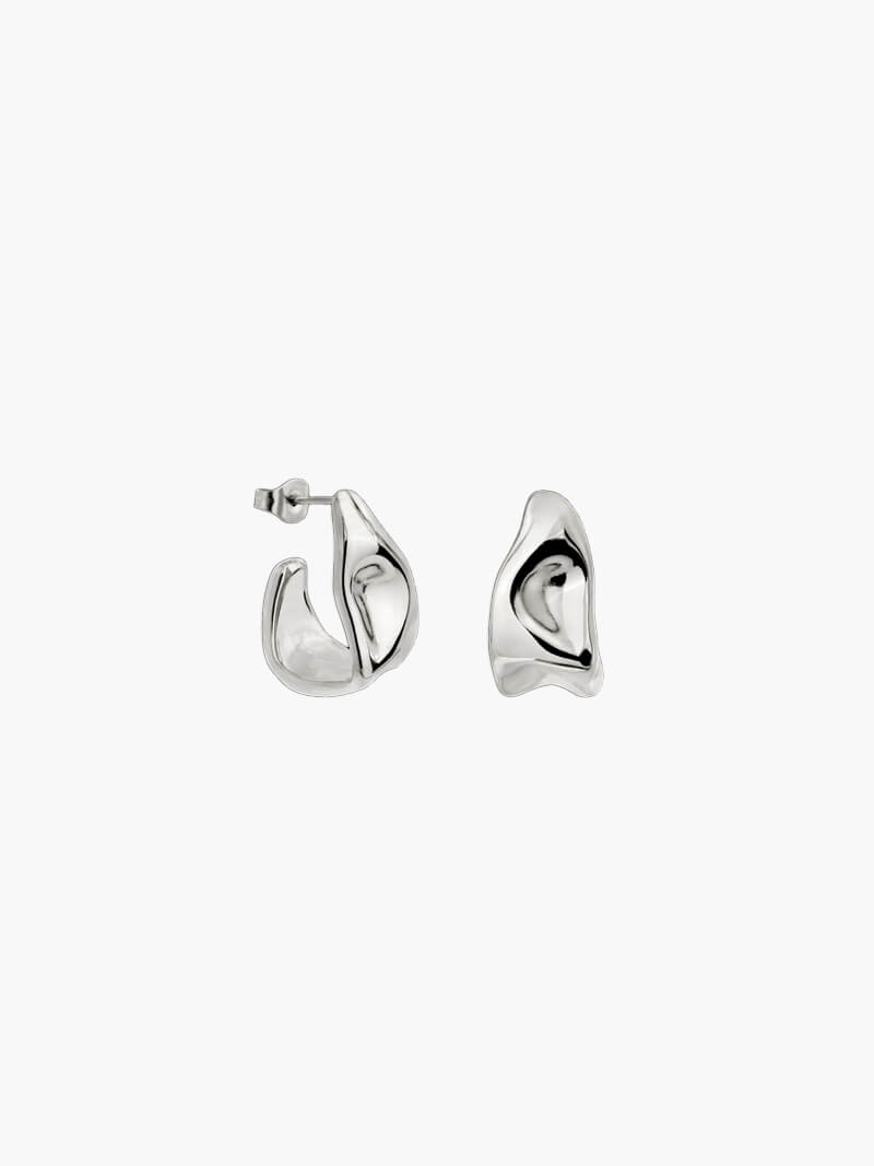 Maeve Irregular Chunky Hoops