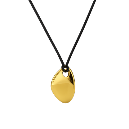 CORD PENDANT NECKLACE - GOLD
