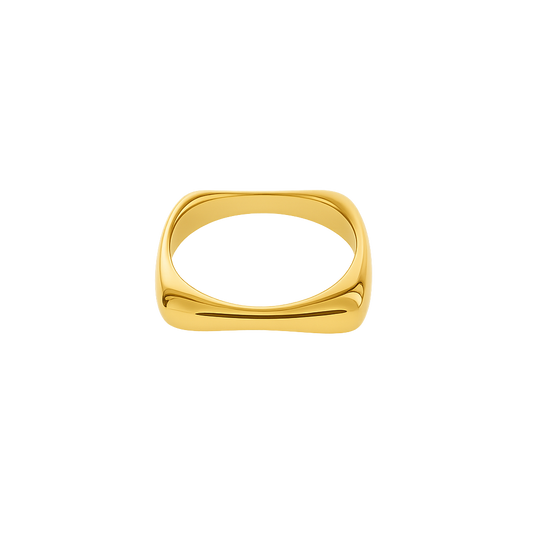 SQUARE STACK RING - GOLD