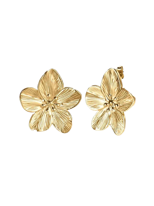 Lea Flower Statement Earrings