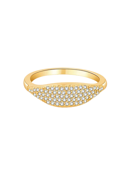Ameri Rhinestone Dome Band Ring