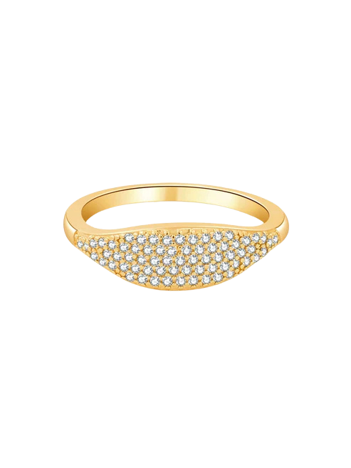 Ameri Rhinestone Dome Band Ring
