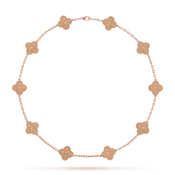 CLOVER NECKLACE 10 DESIGNS | ROSE GOLD