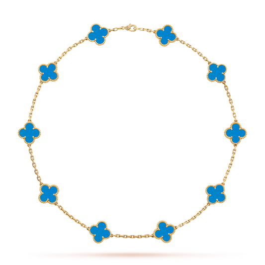 CLOVER NECKLACE 10 DESIGNS | BLUE