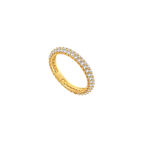Soraya Crown-Edge Rhinestone Band Ring