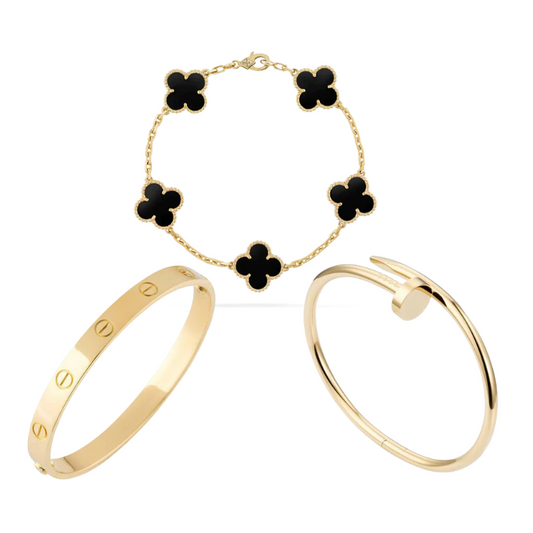STACKABLE BRACELET BUNDLE – BLACK EDITION