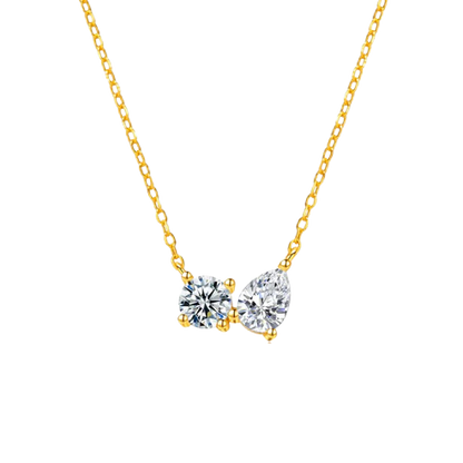 Sherah Twin Zirconia Pendant Necklace