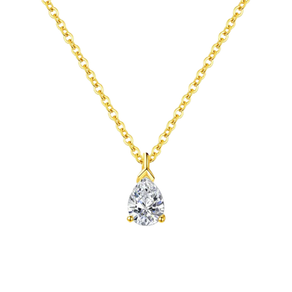 Daphne Pear Cut Zirconia Pendant Necklace