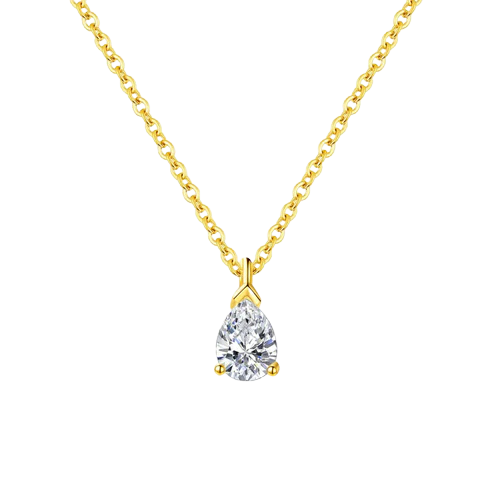 Daphne Pear Cut Zirconia Pendant Necklace