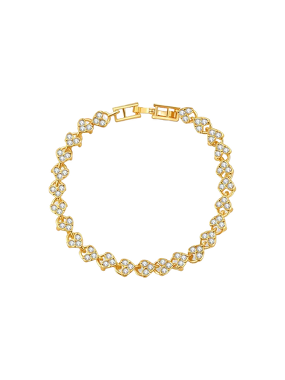 Viona Heart Zirconia Tennis Bracelet