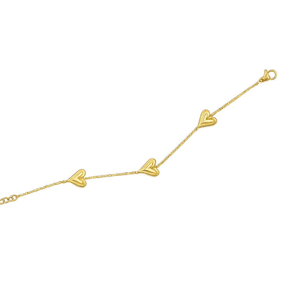 Love Heart Bracelet - Gold