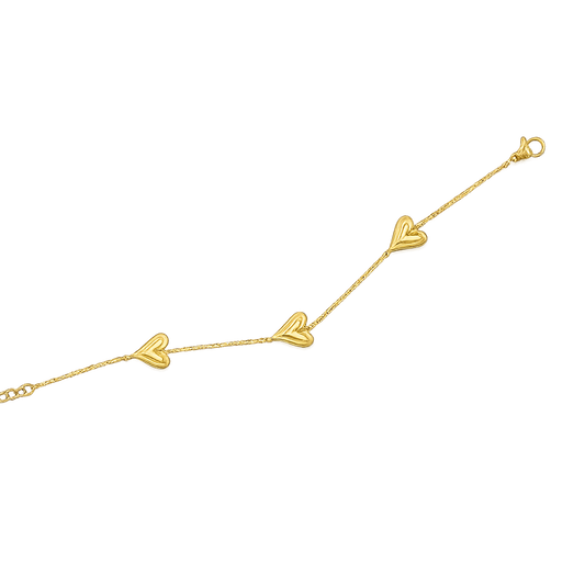 Love Heart Bracelet - Gold