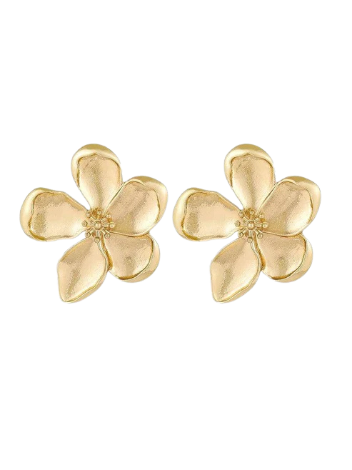 Statement Flower Stud Earrings