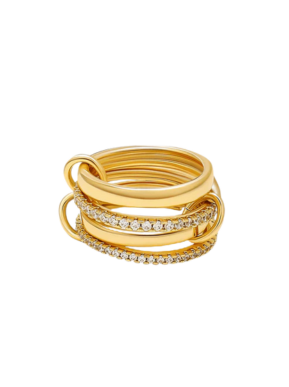 Paloma Sparkling Rhinestone Stacked Ring