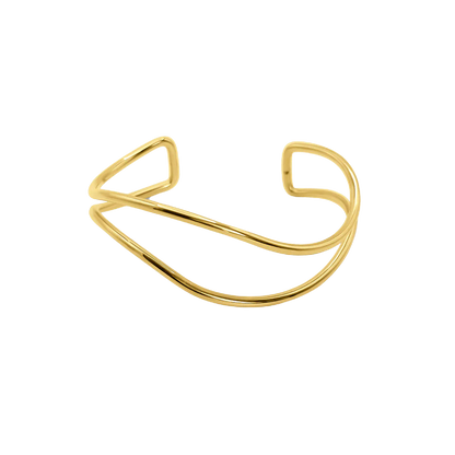 18K GOLD ADJUSTABLE WAVE BRACELET