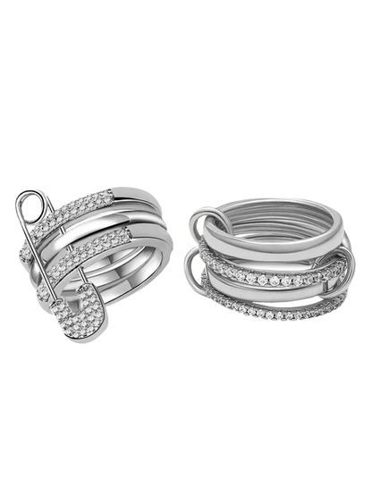 Iconic Ring Bundle Silver