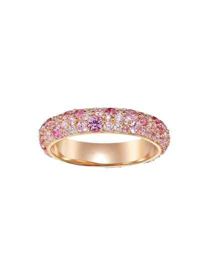 Valentina Gradient Rhinestone Band Ring