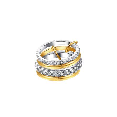 Ramona Rhinestone Stacked Ring