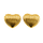 Shell Heart Earrings - Gold