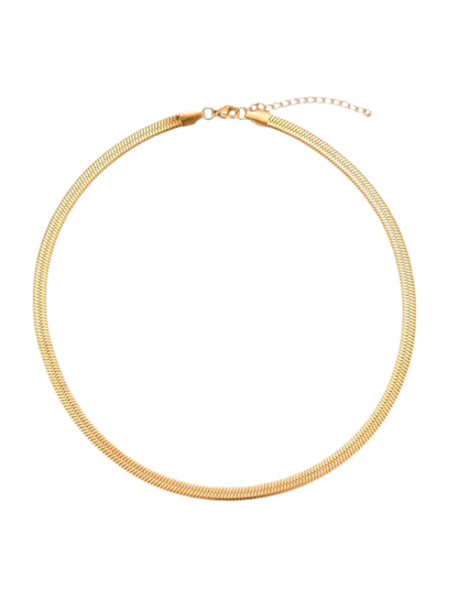 Sleek Flat Chain Necklace
