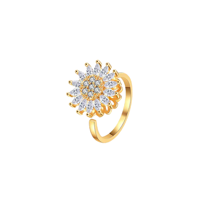 Flower Anxiety Spinner Ring
