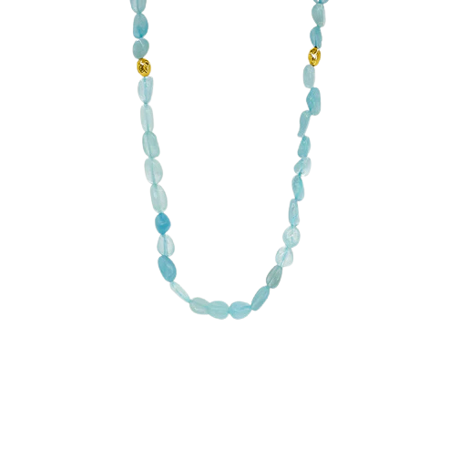 BLUE OCEAN GOLD NECKLACE