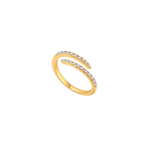 Lydia Twirl Pavé Ring