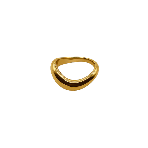 CURVED RING - GOLD