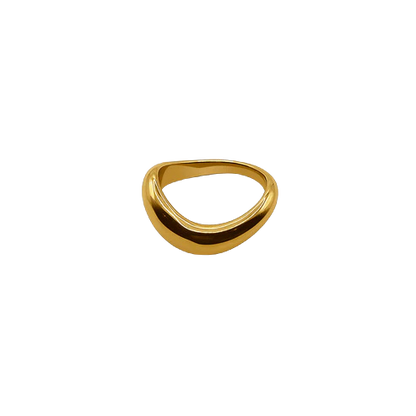 CURVED RING - GOLD