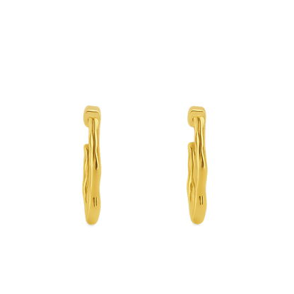 ZEPHYR HOOP EARRINGS - GOLD