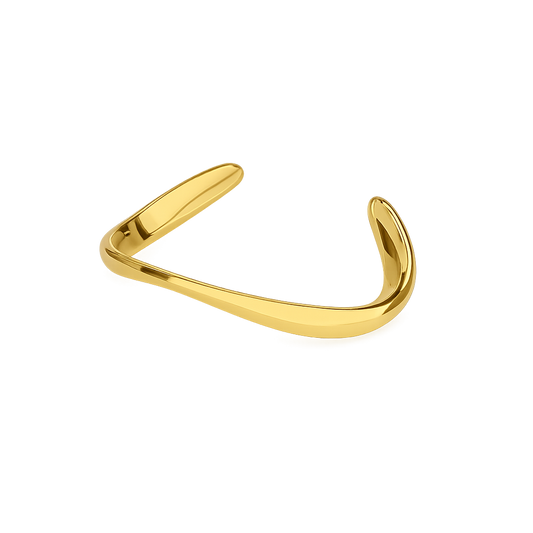 CONTOUR CUFF BRACELET - GOLD