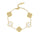DELUXE CLOVER BRACELET – WHITE
