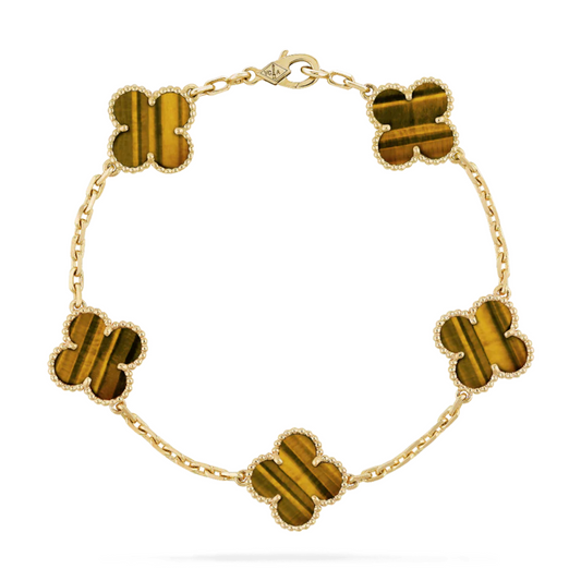 BROWN CLOVER BRACELET
