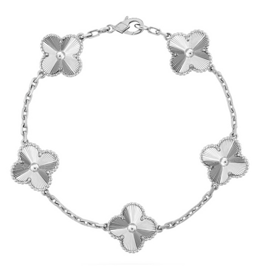 SILVER CLOVER BRACELET